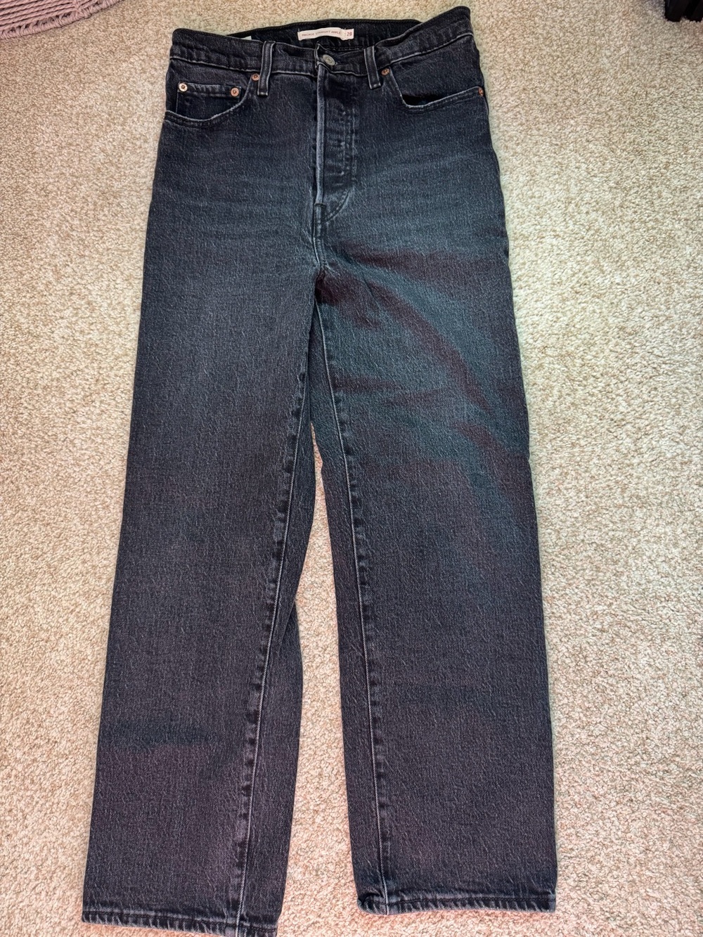 Levi’s Ribcage straight Ankle Black Women's Jeans